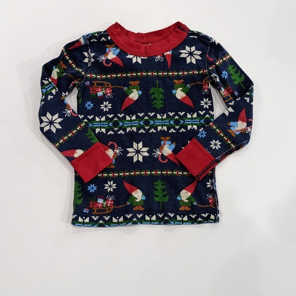 Hanna Andersson Gnome Sweet Gnome Fair Isle Christmas Xmas Pajamas Boy Girl 3T - Picture 2 of 7